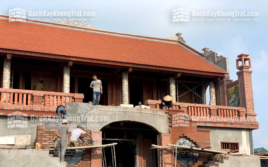 Gạch Cổ Xây Không Trát 300x200x70