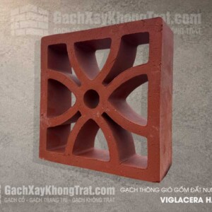 Gạch Thông Gió Gốm đất Nung Tứ Diệp