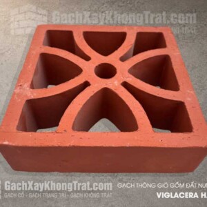 Gạch Thông Gió Gốm đất Nung Tứ Diệp