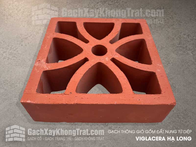 Gạch Thông Gió Gốm đất Nung Tứ Diệp
