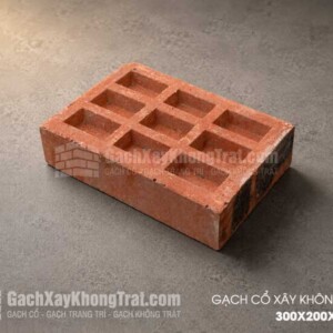 Gạch Cổ Xây Không Trát 300x200x70