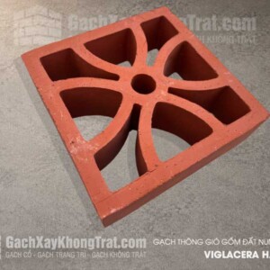 Gạch Thông Gió Gốm đất Nung Tứ Diệp