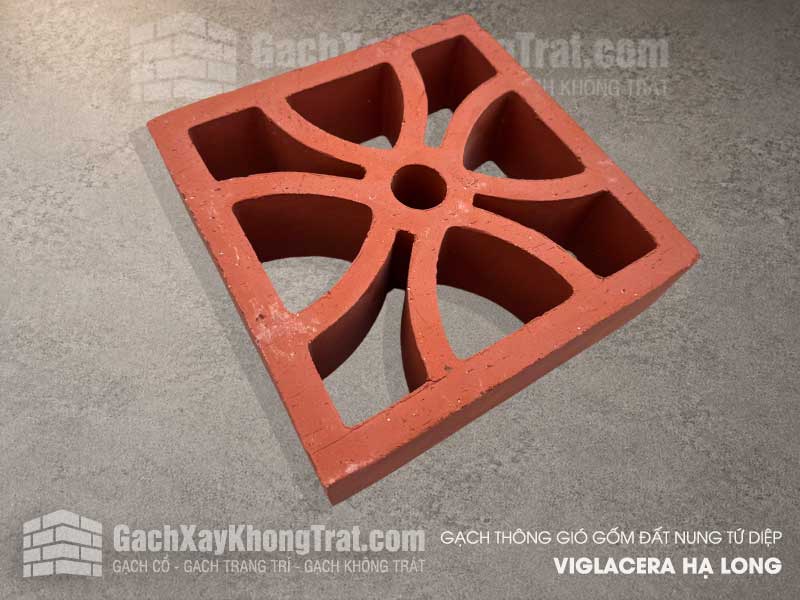Gạch Thông Gió Gốm đất Nung Tứ Diệp