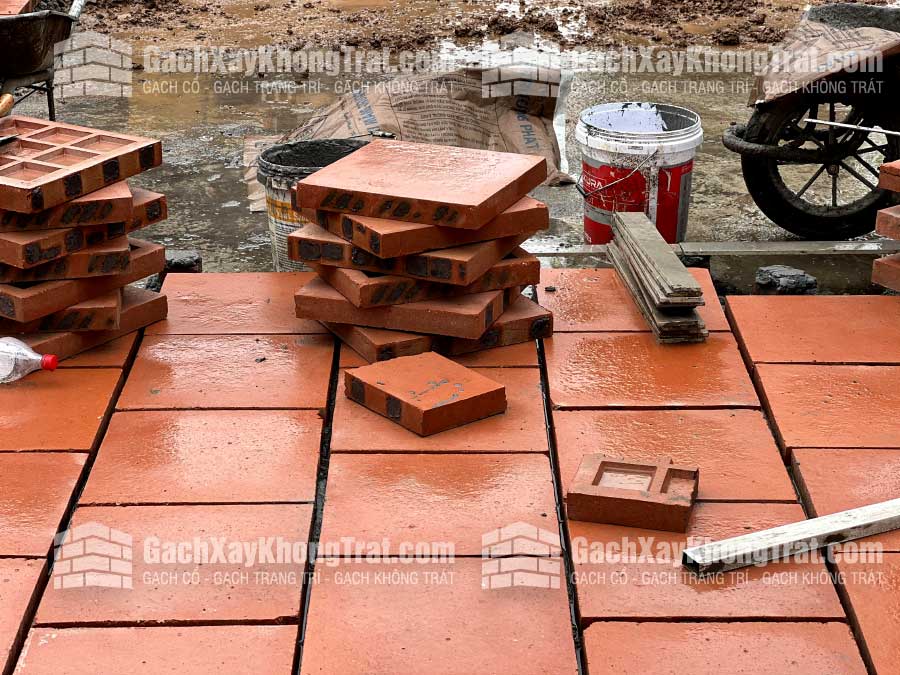 Gạch Bát Cổ Lát Sân 400x400x50