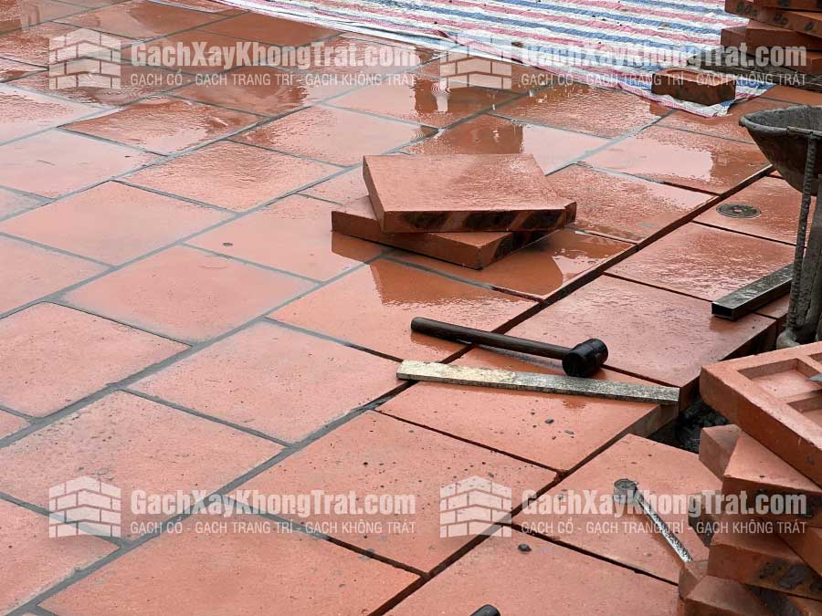 Gạch Bát Cổ Lát Sân 400x400x50