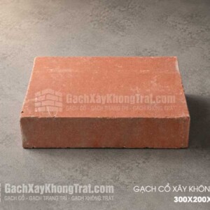 Gạch Cổ Xây Không Trát 300x200x70