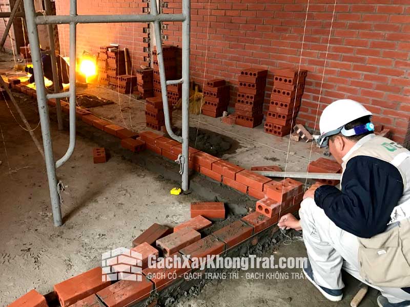 Gạch Không Trát 2 Lỗ Viglacera Hạ Long