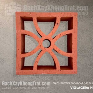 Gạch Thông Gió Gốm đất Nung Tứ Diệp