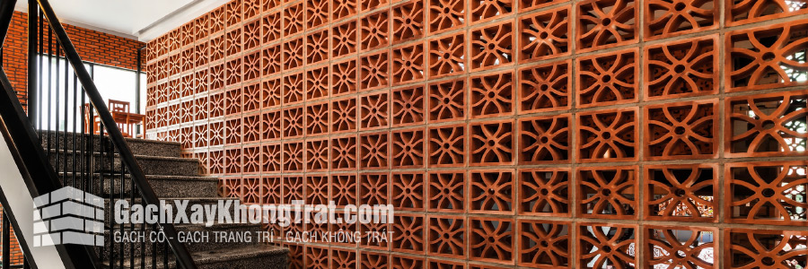 Gạch Thông Gió Gốm đất Nung Tứ Diệp